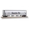 Canadian Cylindrical 4-Bay Grain Hopper - Ready to Run - Silver Series(R) -- Atchison, Topeka & Santa Fe, HO, Bachmann Industrie