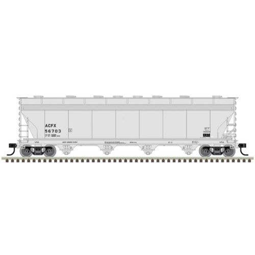 ACF 5250 Covered Hopper - Ready to Run - Master(R) Plus -- ACFX 56714 (gray), HO, Atlas Model Railroad Co. 20007362