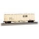 GATX 4180 Airslide Covered Hopper - Ready to Run -- CSX 201661 (pale yellow, black), HO, Bachmann Industries 70621