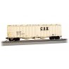 GATX 4180 Airslide Covered Hopper - Ready to Run -- CSX 201661 (pale yellow, black), HO, Bachmann Industries 70621