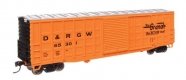 50′ Waffle Side Boxcar - Ready To Run -- Denver & Rio Grande Western (TM) 65301 (Youngstown Doo, HO, WalthersMainline 46710