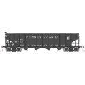 Class H21A 4-Bay Hopper - Ready to Run -- Pennsylvania Railroad (black, Plain Keystone), HO, Rapido Trains Inc 178009A