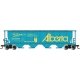 Canadian Cylindrical 4-Bay Grain Hopper - Ready to Run - Silver Series(R) -- Alberta (Vermillion River), N, Bachmann Industries 