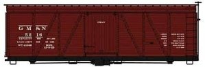 Fowler 36′ Wood Boxcar - Kit -- Gulf, Mobile & Northern 5216 (Boxcar Red), HO, Accurail Inc 1186
