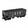 USRA 55-Ton 2-Bay Open Hopper - Kit -- Norfolk & Western 125134 (Heavily Weathered, ex-VGN, black), HO, Micro Trains Line 250000