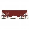 Offset-Side 2-Bay Open Hopper - Ready to Run -- Santa Fe 78099 (Oxide Red), HO, Trainman 20007440