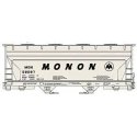 ACF 2-Bay Covered Hopper - Kit -- Monon 52087 (gray, black), HO, Accurail Inc 81511