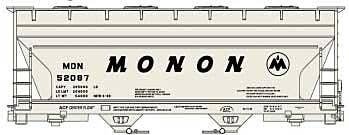 ACF 2-Bay Covered Hopper - Kit -- Monon 52087 (gray, black), HO, Accurail Inc 81511