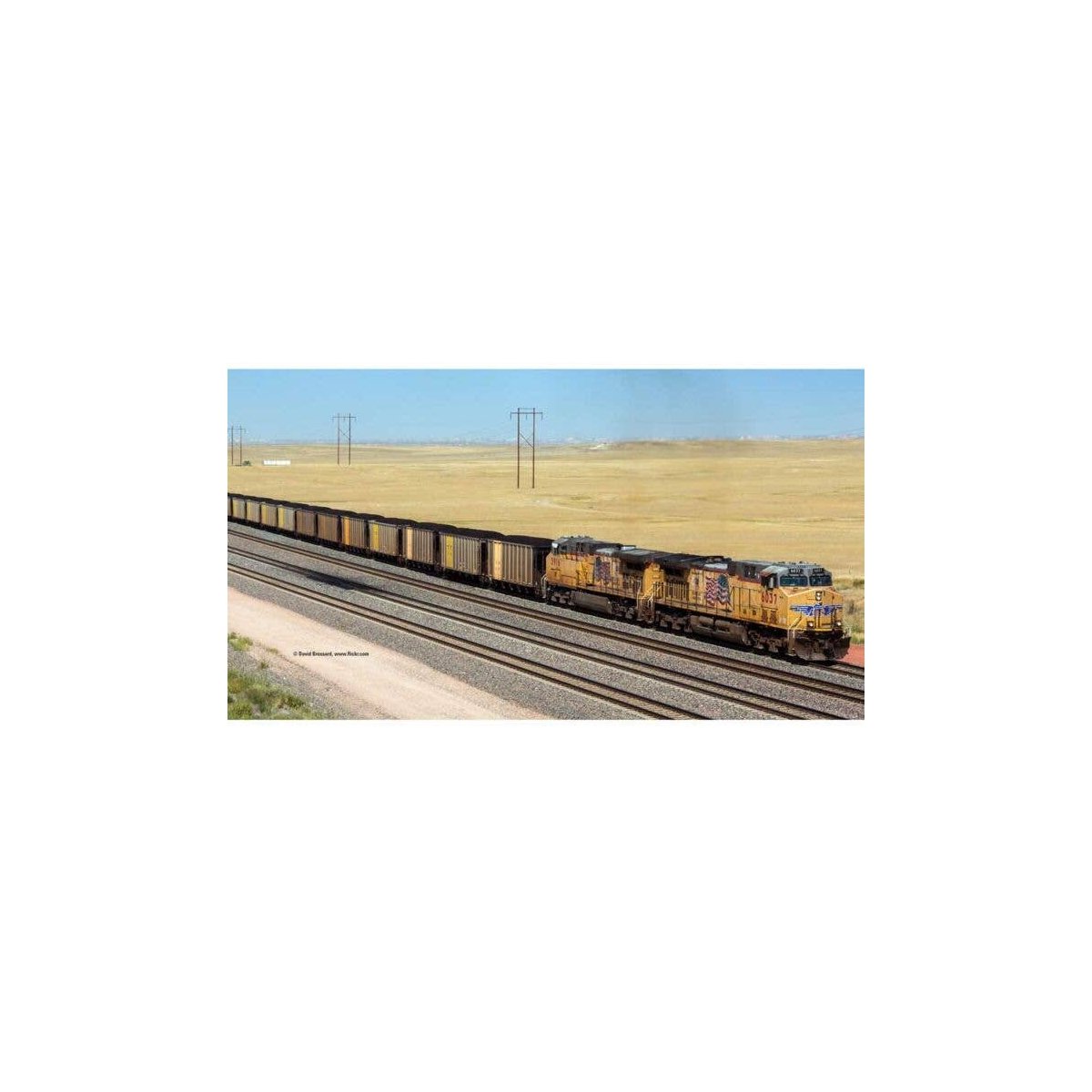 Modern Hopper Car 6-Pack - Ready to Run -- Union Pacific, HO, Trix 24903