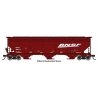 60′ NSC 5150 3-Bay Covered Hopper - Ready to Run -- BNSF Railway 495304, HO, WalthersMainline 7742