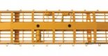 60′ Pullman-Standard Flatcar - Ready to Run -- Trailer-Train VTTX 97611 (Container loading yello, HO, WalthersMainline 5417