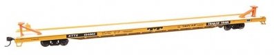 89` Channel Side Flatcar - Ready to Run -- Trailer-Train KTTX 154003 (yellow, black Twin 45`), HO, WalthersMainline 5742