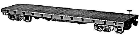 40′ 50-Ton AC&F Flatcar - Kit -- Undecorated, HO, Tichy Train Group 4021