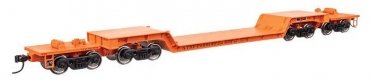 81′ 8-Axle Depressed Center Flatcar - Ready to Run -- Santa Fe 90014, HO, WalthersMainline 50227