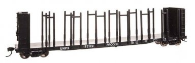 63′ Pulpwood Flatcar - Ready to Run -- UNPX 173122, HO, WalthersMainline 50817