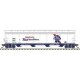 ACF 5748 4-Bay Covered Hopper - Ready to Run - Master(R) -- Pabst Blue Ribbon 1875 (silver, blue, red, white), HO, Atlas Model R