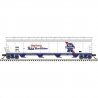 ACF 5748 4-Bay Covered Hopper - Ready to Run - Master(R) -- Pabst Blue Ribbon 1875 (silver, blue, red, white), HO, Atlas Model R