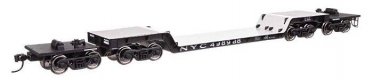 81′ 8-Axle Depressed Center Flatcar - Ready to Run -- New York Central 498988, HO, WalthersMainline 50229