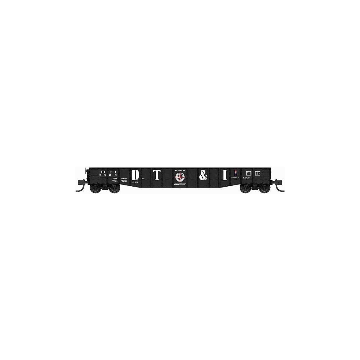52`6` 15-Panel Mill Gondola - Lightly Dented Sides - Ready to Run -- Detroit Toledo & Ironton 9363 , N, Bluford Shops 52110