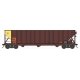 100-Ton 3-Bay Open Hopper with Coal Load - Ready to Run -- Pennsylvania Power & Light PPLX 622 (brown, yellow end), N, Bowser Ma