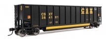 50′ Bethgon Coalporter Gondola 3-Pack - Ready to Run -- CSX 382385, 382394, 384181, HO, WalthersMainline 55912