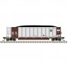 Aluminum Coal Gondola - Ready to Run -- BNSF Railway 668507 (aluminum, Boxcar Red, Circle/Cross Logo, HO, Trainman 20007705