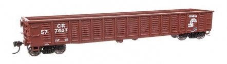 53′ Corrugated-Side Gondola - Ready To Run -- Conrail 577647, HO, WalthersMainline 6078