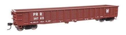 53′ Corrugated-Side Gondola - Ready To Run -- Pennsylvania Railroad 387815, HO, WalthersMainline 6085