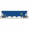 ACF 5250 4-Bay Centerflow Hopper - Ready to Run -- Alaska Railroad 144027 (blue, yellow), N, Trainman 50007104