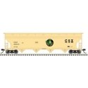 ACF 5250 4-Bay Centerflow Hopper - Ready to Run -- CSX 201566 (Grain Express, beige, black, green), N, Trainman 50007108