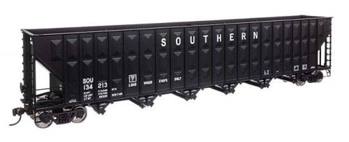 73′ Greenville 7,000 Cubic Foot Wood Chip Hopper - Ready to Run -- Southern Railway 134213 (bla, HO, WalthersMainline 56372