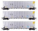 50′ RD-4 Hopper 3-Pack - Ready to Run -- American Electrical Power Service Corp. AEPX 20420, 20, HO, WalthersMainline 56867