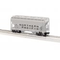 ACF 2-Bay Centerflow Covered Hopper - 3-Rail - Ready to Run -- Northern Pacific 75034 (gray, black), O, Lionel 2643061