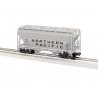 ACF 2-Bay Centerflow Covered Hopper - 3-Rail - Ready to Run -- Northern Pacific 75034 (gray, black), O, Lionel 2643061