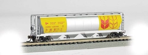 Canadian Cylindrical 4-Bay Grain Hopper - Ready to Run - Silver Series(R) -- Government of Ca, N, Bachmann Industries 19184