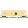 ACF 5250 4-Bay Centerflow Hopper - Ready to Run -- CSX 201627 (Grain Express, beige, black, green), N, Trainman 50007110