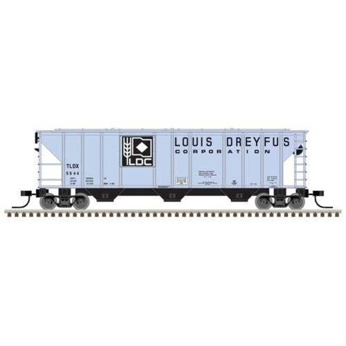 PS-2 4427 3-Bay Covered Hopper - Ready to Run - Master(R) -- Louis Dreyfus TLDX 5946 , N, Atlas Model Railroad Co. 50006801