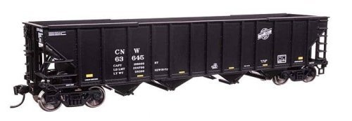50′ 100-Ton 4-Bay Hopper - Ready to Run -- Chicago & North Western(TM) 63645, HO, WalthersMainline 57806