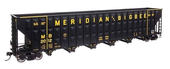 73′ Greenville 7,000 Cubic Foot Wood Chip Hopper - Ready to Run -- Meridian & Bigbee 2012, HO, WalthersMainline 56351