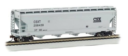 Silver Series(R) 56′ ACF Center-Flow Covered Hopper - Ready to Run -- CSX Transportation 256, HO, Bachmann Industries 17501