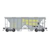 70-Ton 2-Bay Covered Hopper with Open Sides - Ready to Run -- Southern Pacific 400298 (gray, yellow), N, Bowser Manufacturing Co