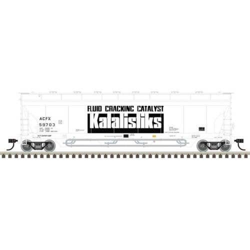 ACF 4-Bay Center Flow(R) Pressureaide(R) Covered Hopper - Ready to Run - Maste -- Kat, N, Atlas Model Railroad Co. 50007342