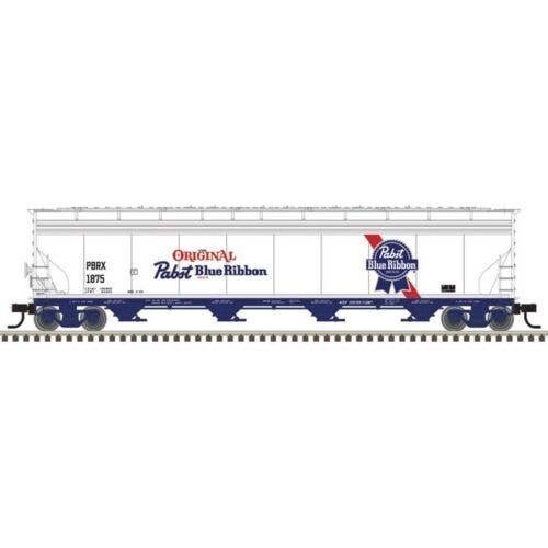 ACF 5748 4-Bay Covered Hopper - Ready to Run - Master(R) -- Pabst Blue Ribbon 1881 (s, N, Atlas Model Railroad Co. 50006992