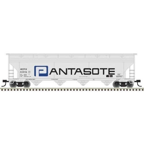ACF 5250 4-Bay Centerflow Hopper - Ready to Run -- Pantasote ACFX 57265 (gray, black, blue), N, Trainman 50007114