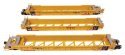 NSC Articulated 3-Unit 53′ Well Car - Ready-to-Run -- TTX 786947, HO, WalthersMainline 55832