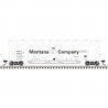 ACF 4-Bay Center Flow(R) Pressureaide(R) Covered Hopper - Ready to Run - Maste -- Montana Talc Company ACFX 51369 (white, black)