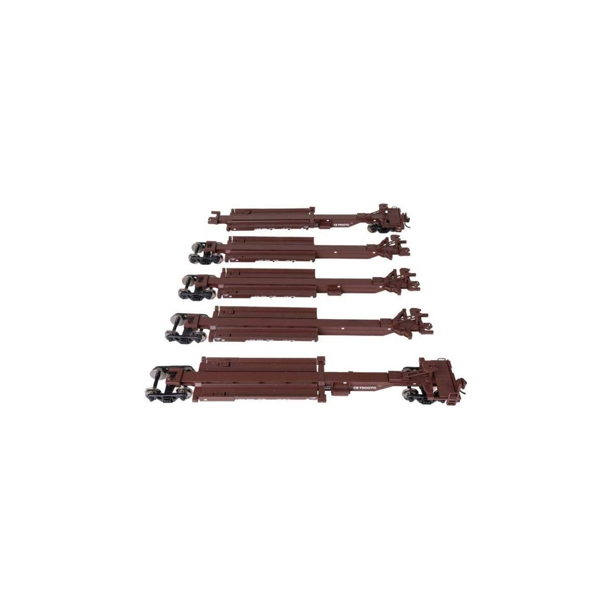 263` Five-Unit All-Purpose 48` Spine Car - Ready to Run -- Conrail 790070, HO, WalthersMainline 5266