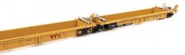 Thrall 5-Unit Rebuilt 40′ Well Car - Ready to Run -- TTX DTTX 748247 - large red TTX logo, HO, WalthersMainline 55673