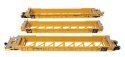 NSC Articulated 3-Unit 53′ Well Car - Ready-to-Run -- TTX 785570, HO, WalthersMainline 55826