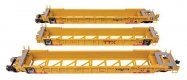 NSC Articulated 3-Unit 53′ Well Car - Ready-to-Run -- TTX 786996, HO, WalthersMainline 55833